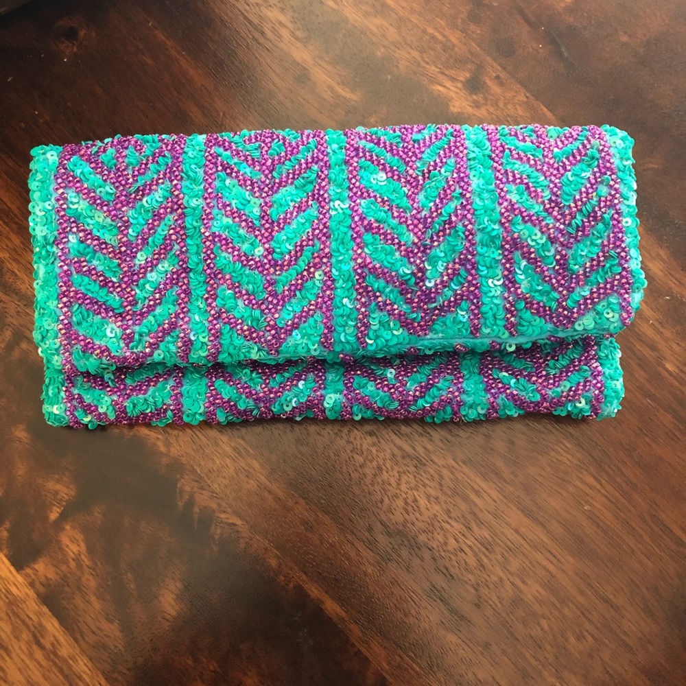 Anthropologie Beaded Clutch